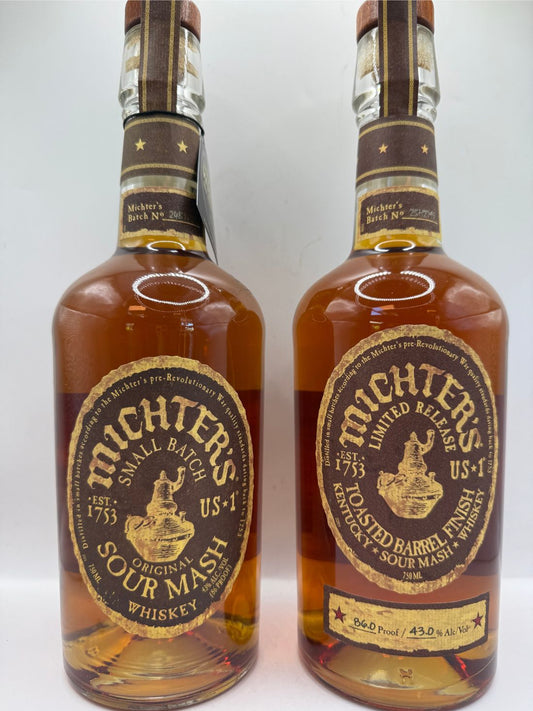 Michter’s Toasted Sour Mash, and US No. 1 Michter’s Sour Mash
