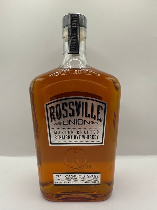ROSSVILLE RYE (Super Proof) Selected by PCG, Liquor Vault and PITCH 1 Bottle