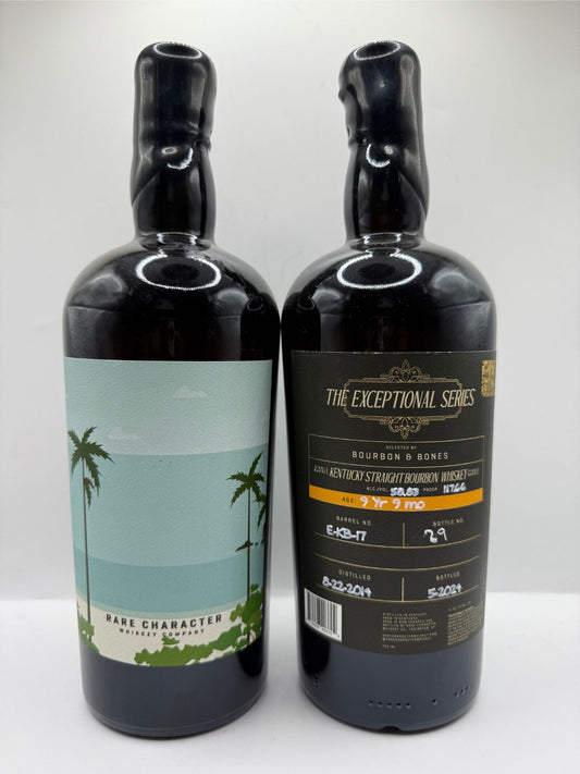 Rare Character Exceptional Series Bourbon & Bones 9 year 9 mo Single Barrel Bourbon