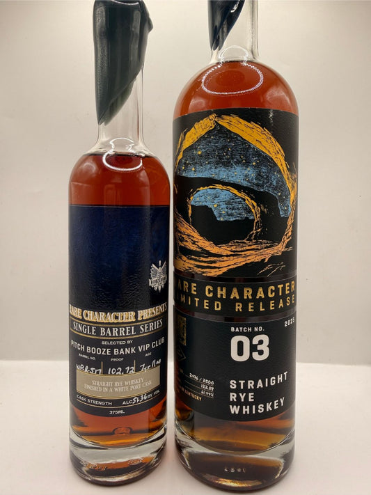 Rare Character PITCH Vip Club Single Barrel White Port Finished Rye, Rare Character Limited Release Batch 03 2025 Rye