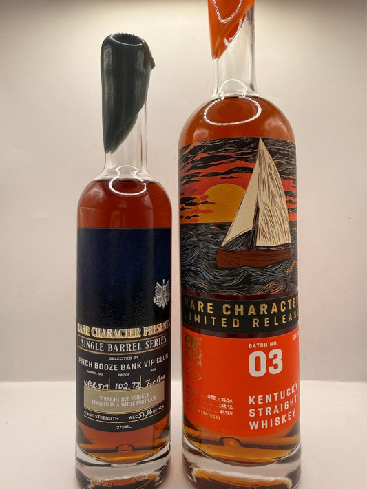 Rare Character PITCH Vip Club Single Barrel White Port Finished Rye, Rare Character Limited Release Batch 03 2025 Straight Whiskey
