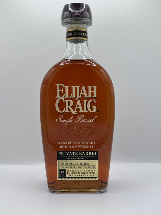 Elijah Craig Pitch/Liquor Vault 10 year Single Barrel