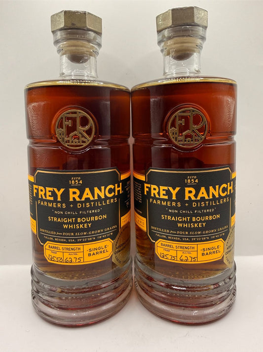 Frey Ranch Single Barrel Bourbon 2 Bottle Bundle