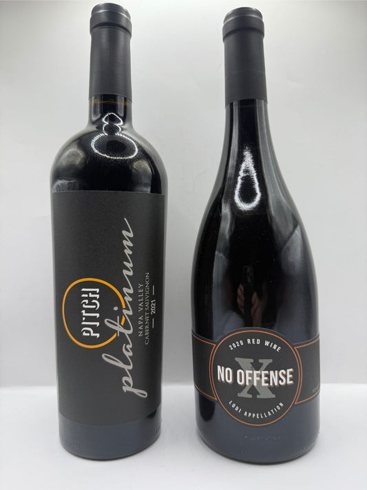 PITCH No Offense Zinfandel, PITCH Platinum Cabernet Sauvignon  - 1 / 6-pack