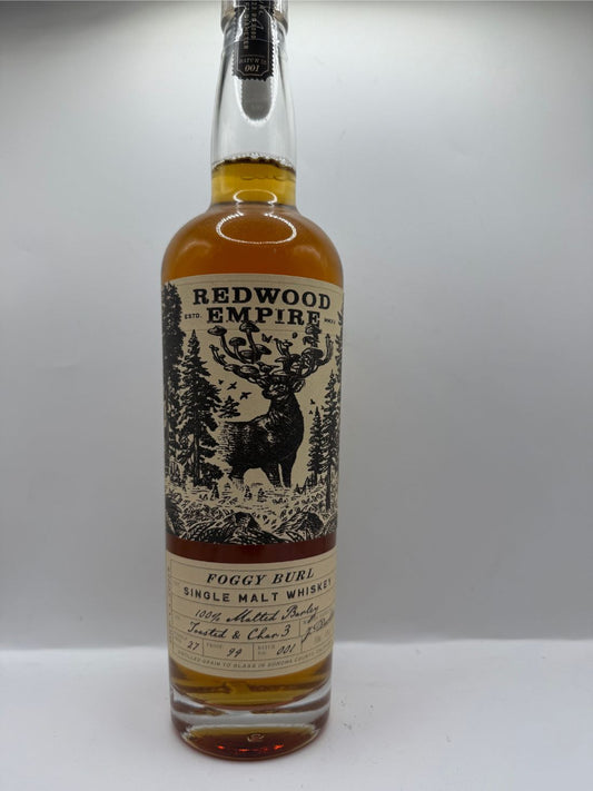 RedWood Empire Foggy Burl Single Malt Whiskey