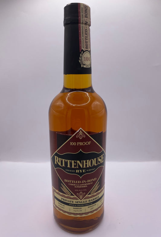 Rittenhouse Rye PITCH & Liquor Vault Single Barrel
